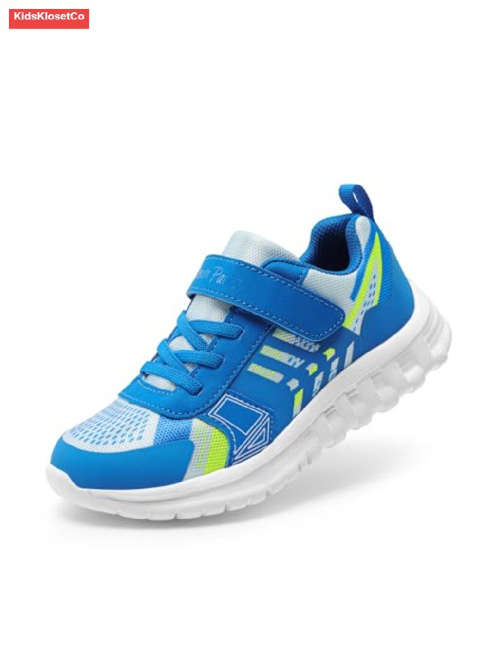 Kids Athletic Sneakers - Lightweight Breathable Hook-and-Loop Running Shoes
